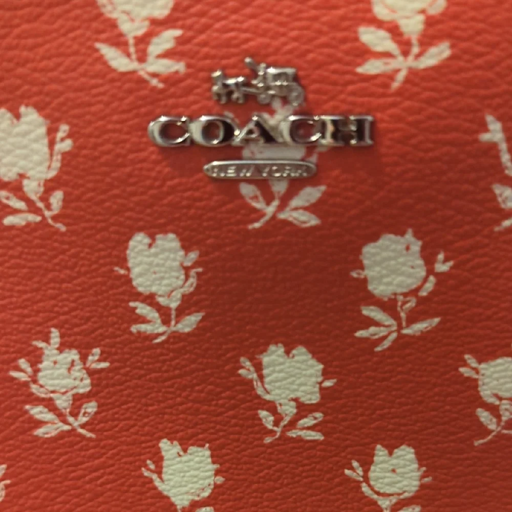Coach Badlands Floral East West Crossbody Red Patterned Women's Bag